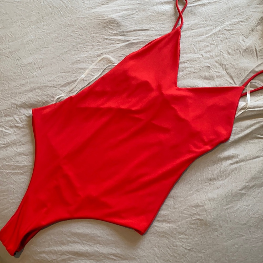 Windsor red bodysuit, never worn, great condition